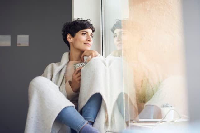a portrait of an attractive woman over 40